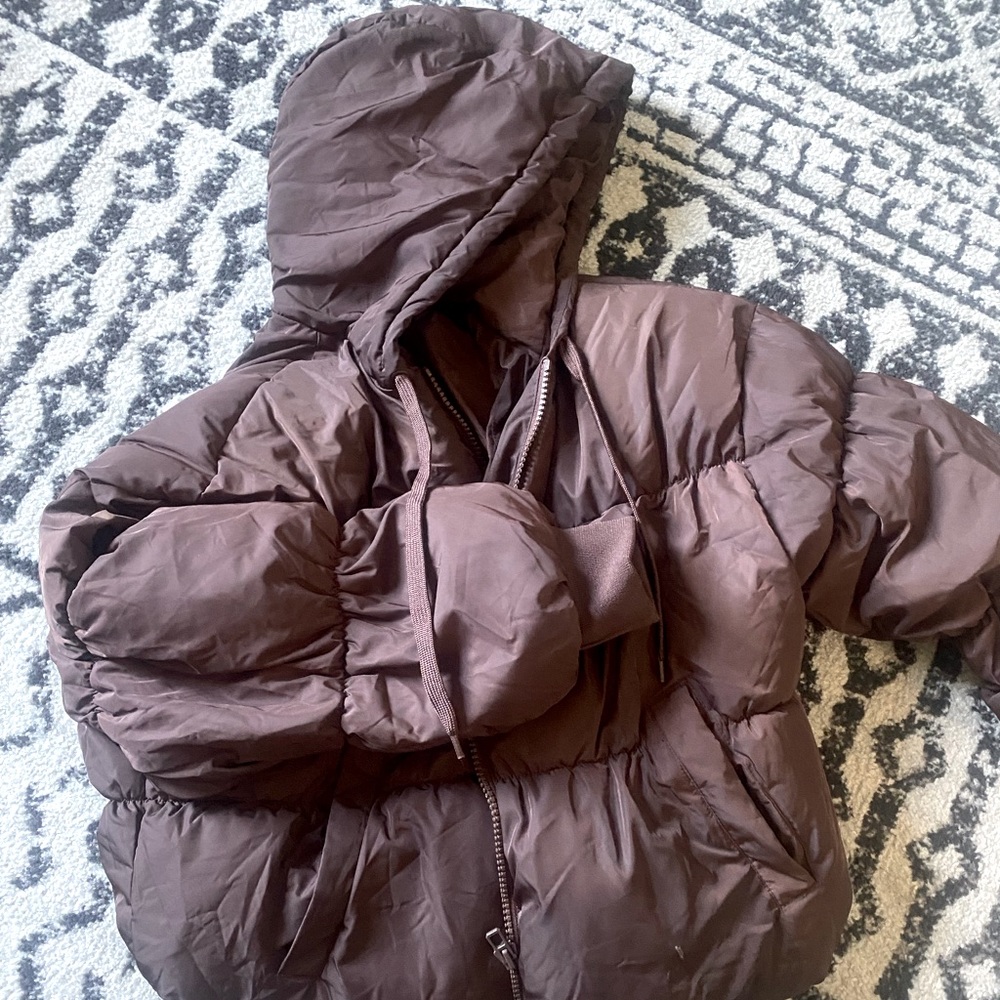 Brown Puffer Jacket. Good condition